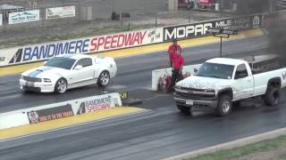 Duramax Drag Truck vs Ford Mustang GT