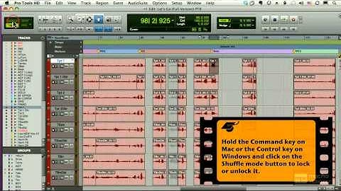 Pro Tools 8 101 - Slip, Spot, And Shuffle Modes