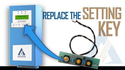 Ashapower Solar MPPT Setting Key Replacement Guide