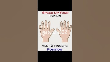 SPEED UP YOUR TYPING ALL 10 FINGERS POSITION #english #computer #excel #keyboard #videos #shorts