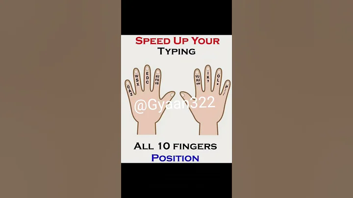 SPEED UP YOUR TYPING ALL 10 FINGERS POSITION #english #computer #excel #keyboard #videos #shorts