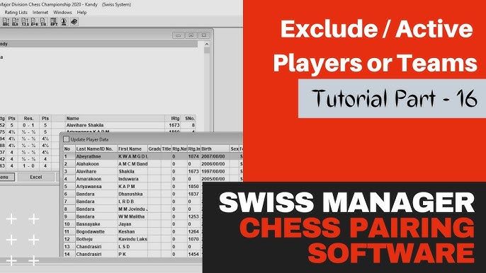 Swiss Manager How To Delete a Tournament On chess results com 