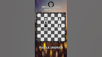 Chess puzzle series 🧩1842/5334 #chess #puzzle #learnchesstactics #magnuscarlsen #polgar #chessbooks