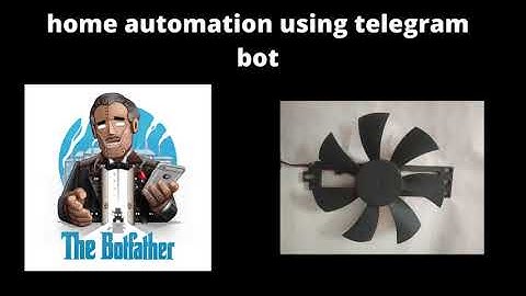 Home automation using telegram bot