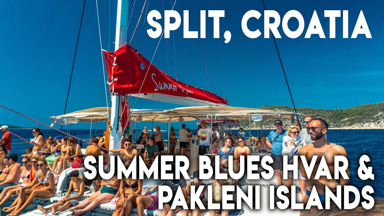 SUMMER BLUES BOAT - Split, Croatia Excursion - Hvar & Pakleni Islands - Dolphin Sighting