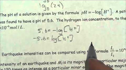 Math 30-2 Logarithms Review NR#2