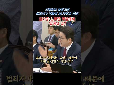 [정치한사발]💥신동욱의 점입가경… “범죄자가 대통령 돼 사법부 파괴, 김대중·노무현 무덤에서 일어날 일”