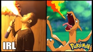 INSANE POKEMON ATTACKS IN REAL LIFE! CHALLENGE (CHARIZARD, VENUSAUR, BLASTOISE) *INSANELY DANGEROUS*