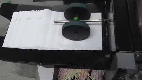 DUPLO 3500 BOOKLET MAKER 2 TOWER SYSTEM TEST RUN