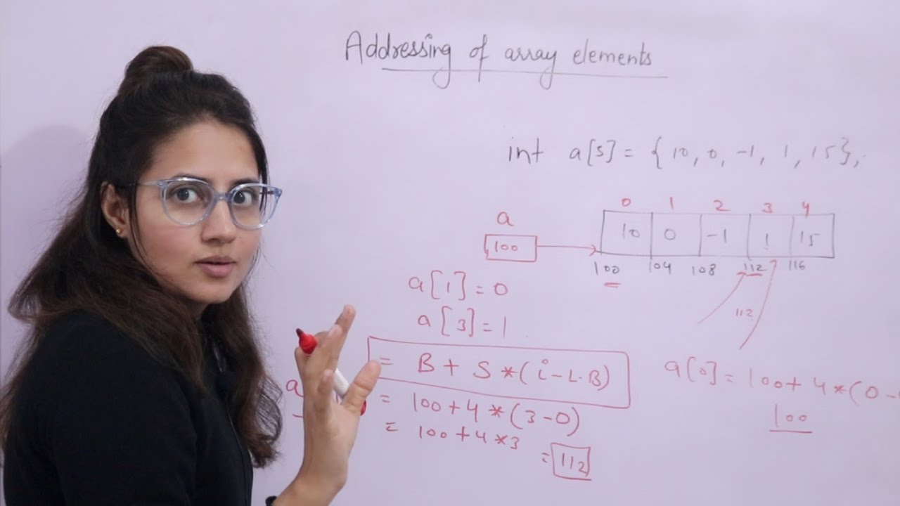 Addressing in One Dimensional Array | 1D Array| C++ Placement Course # ...