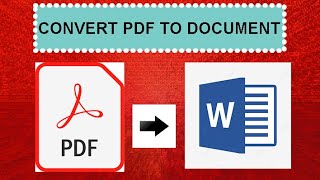 How To EASILY Convert PDF to Word !! BD LEARNING