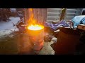 Making supercharged barrel to burn garbage