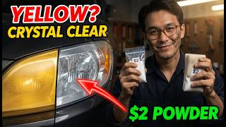 $2 Powder RESTORES Foggy Yellow Headlights FOREVER — Auto Shops PRAY You Never See This