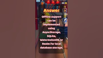 React-Native Interview Question 35: How do you implement offline support in React Native?