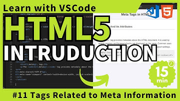 [Learn with VSCode] HTML for Beginners #11 Tags Related to Meta Information