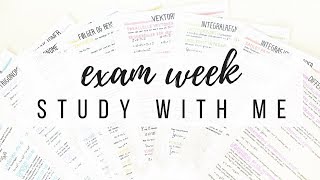 How I study on the week before an exam - Study with me | studytee