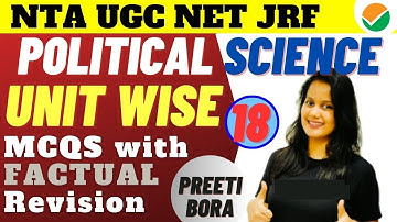 UGC NET Political Science MCQs 🔥🔥👌 | Political Science UGC NET June 2023 | Revision by Preeti Bora