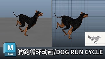 Maya动画入门｜一步步制作小狗跑步动画｜Maya Dog Run Animation Step-by-Step Tutorial