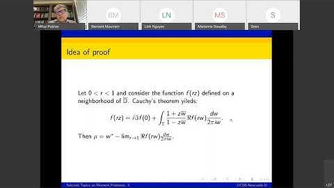 Course on "Moments" - Part 3 by Mihai Putinar (University of California at Santa Barbara)