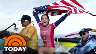 See highlights of the surfing events at the 2024 Paris Olympics
