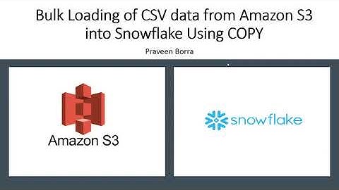 Load data from Amazon S3 into Snowflake using Copy | Bulk load from AWS S3 into Snowflake