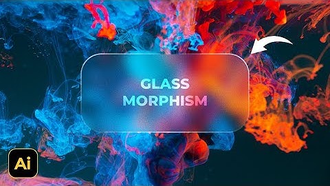 Create Frosted Glass Effect with Grain Texture | Adobe Illustrator Tutorials