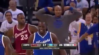 Draymond Green and ONE - Golden State Warriors vs Cleveland Cavaliers NBA 12/25/2015