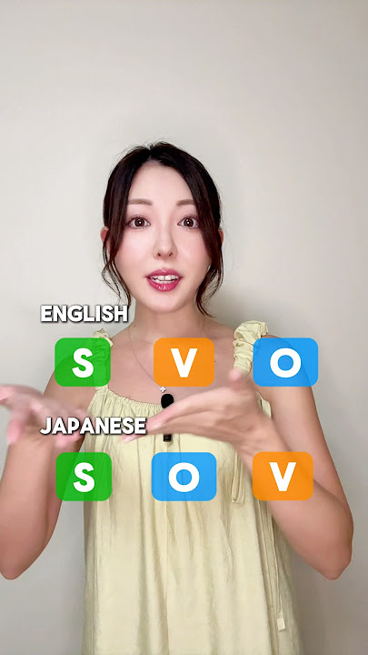 Word order in Japanese!🇯🇵