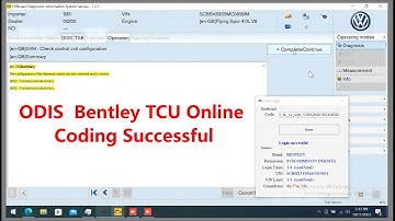 ODIS  Bentley TCU Online Coding Successful