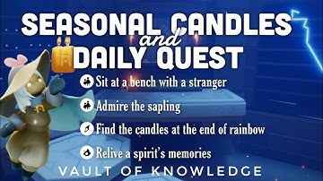 Seasonal Candles + Daily Quest in Vault of Knowledge | sky children of the light | Noob Mode