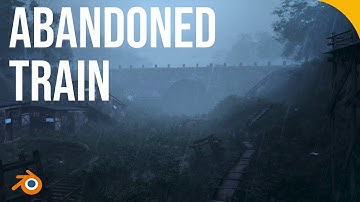 Abandoned Train Scene (Short Animation) in Blender
