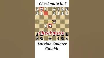 Checkmate in 6 - Latvian Counter Gambit #chess #shorts
