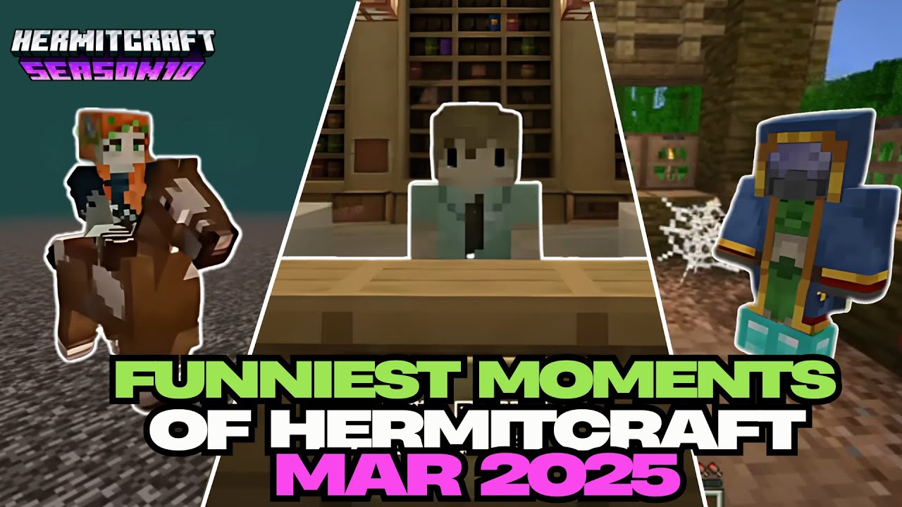 Hermitcraft Season 10 Funniest Moments of March 2025 Hermit Exile part 1