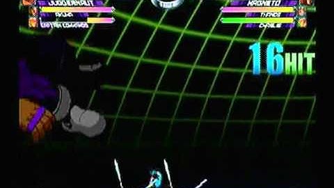 MvC2: Magneto/Thanos 100% Combo (2 meters)