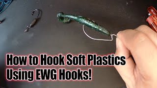 How to Hook Soft Plastics in EWG Hooks! I Fishing Tips for Beginners screenshot 5