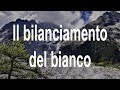 Il bilanciamento del bianco