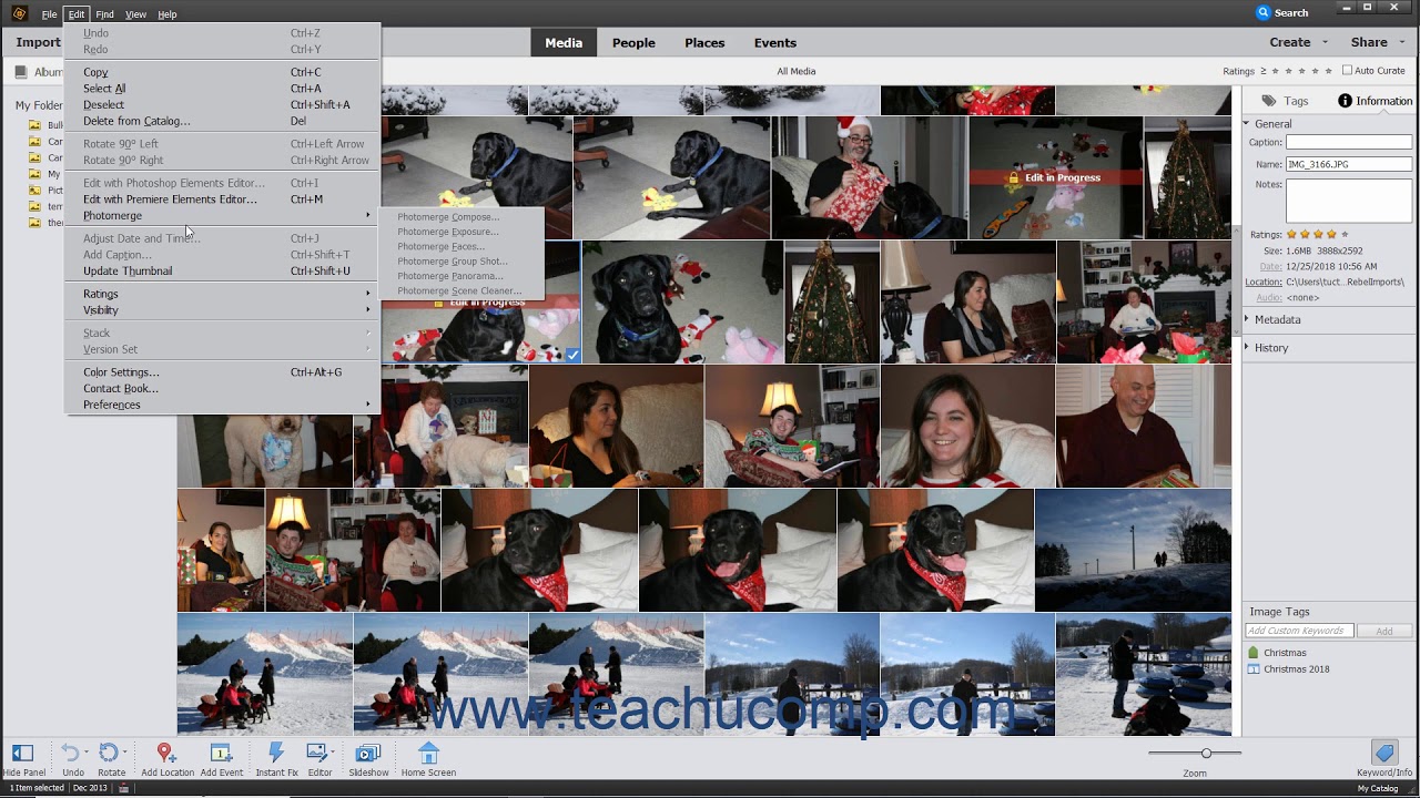 Photoshop Elements 2021 Tutorial Photomerge Adobe Training - YouTube