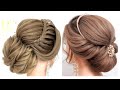 2 wedding updo hairstyles for long hair