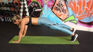 Push Up Plank with Side Step