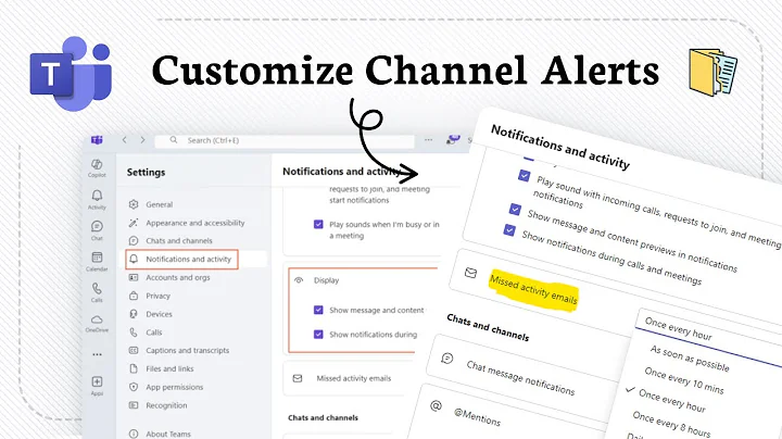 How to personalize Microsoft Teams notifications and activity settings