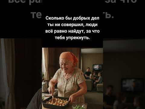 Сколько бы добрых дел ты ни совершил, люди всё равно найдут, за что тебя упрекнуть.