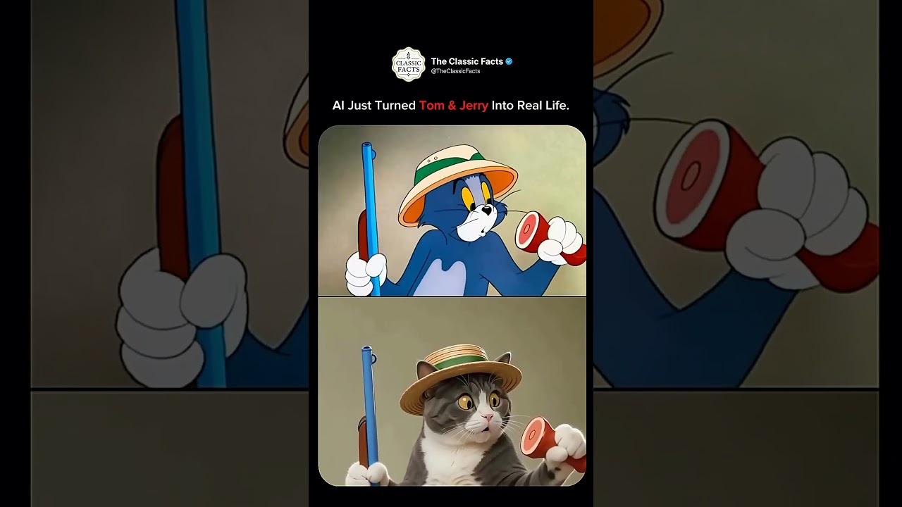 Tom & Jerry Looks Shockingly Real With AI 🤯 #facts #shorts
