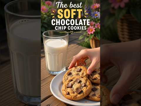 The best soft Chocolate chip cookies 🍪/Chocolate cookies 😍#choclatecookise #chocochipcookies#shorts