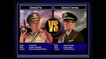 Infantry General VS Laser General [C&C Zero Hour Challenge] [Hard]