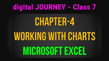 Class 7 Computer Science (Chapter 4 digital JOURNEY) | Working With Charts | Microsoft Excel | QA