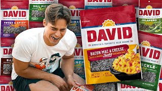Baseball Player Tries EVERY Sunflower Seed Flavor!