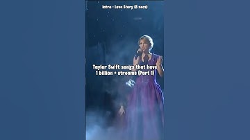 Taylor Swift songs that have 1 billion + streams (Part 1) #taylorswift #songs #shorts