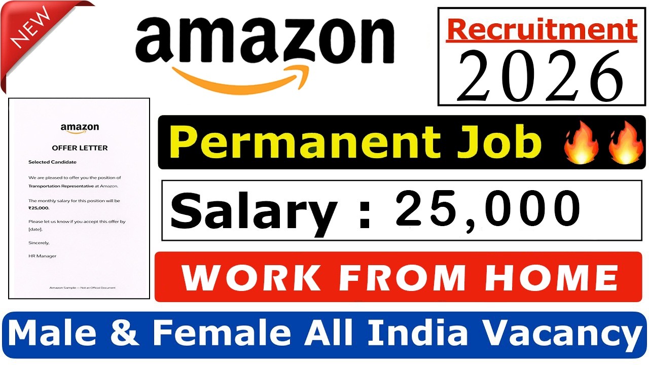 Amazon Work From Home Job | Remote Job | Open for all| Online Jobs At ...