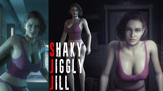 Resident Evil 3 Remake Jill Valentine In A Shaky Jiggly Underwear/Nightwear With Ultra Jigglyness