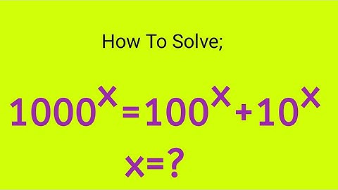 Solving USA Exponential Equation Step-by-Step | Clear Explanation for Olympiad Students